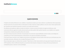 Tablet Screenshot of institutobionexo.com.br